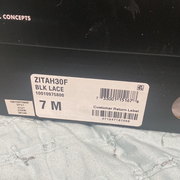 Brand new never worn INC black lace heels - Picture 3 of 6